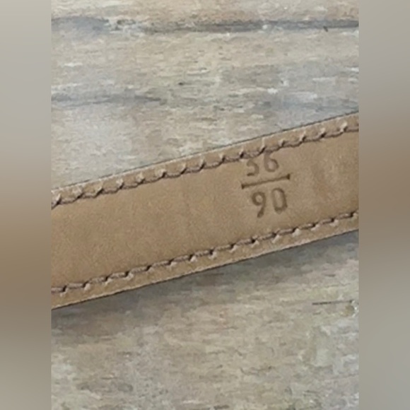 Vintage Prada metal hardware round loop snakeskin thin leather belt - Picture 10 of 17